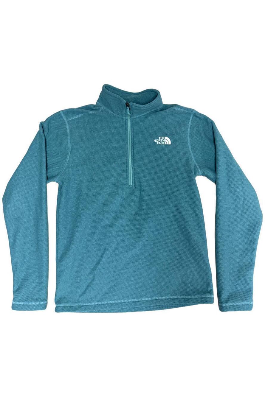 The North Face Men's Textured Cap Rock Fleece 1/4 Zip Pullover Teal